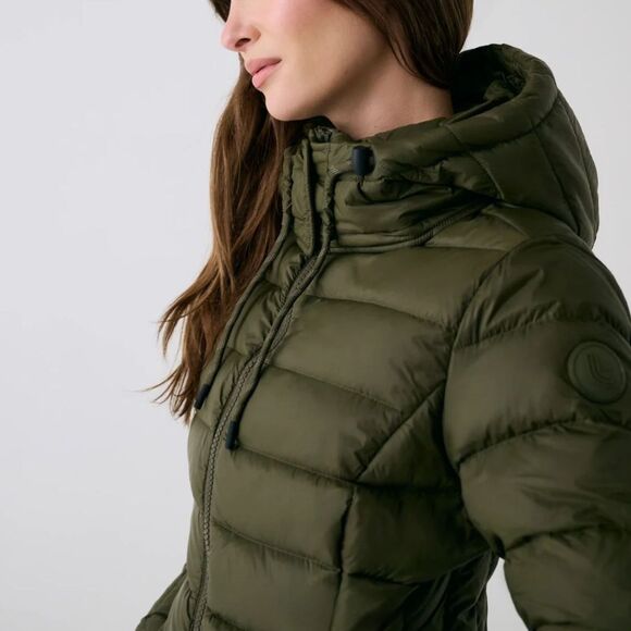 Lole Le Claudia 100% Real Down moss green jacket, size M - Picture 2 of 13
